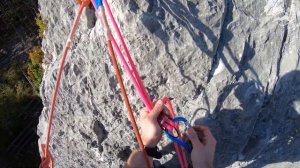 Элементы спасработ. Спуск напарника с сопровождением