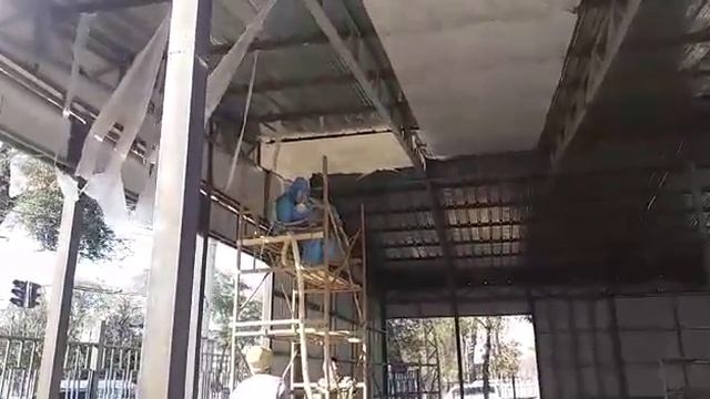 Напыление ППУ, утепление металлической кровли в Бишкеке