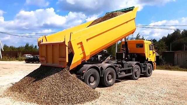 Http://www.1dsm.ru/ Доставка Сыпучих Материалов КАМАЗ 65201 щебень гравийный