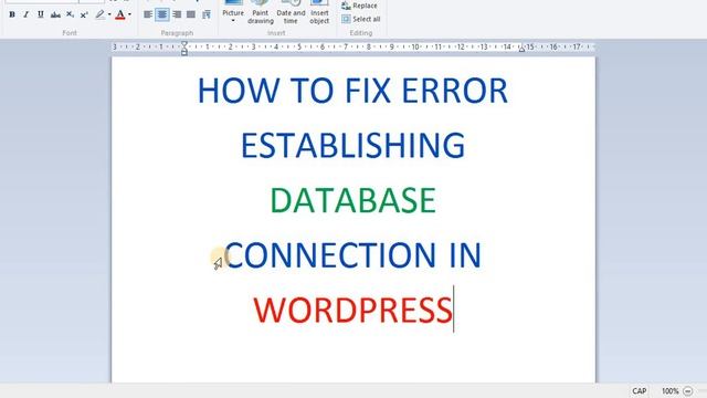 THE QUICKEST WAY TO RESOLVE ERROR ESTABLISHING DATABASE CONNECTION ISSUE IN WORDPRESS смотреть онлайн