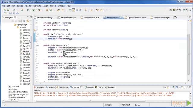 Building Android Games with OpenGL ES Tutorial: Customizing the Particles | packtpub.com смотреть онлайн