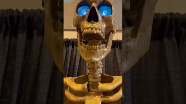 Giant Skeleton with animated talking head. Halloween show. Morris costumes at Transworld Halloween смотреть онлайн