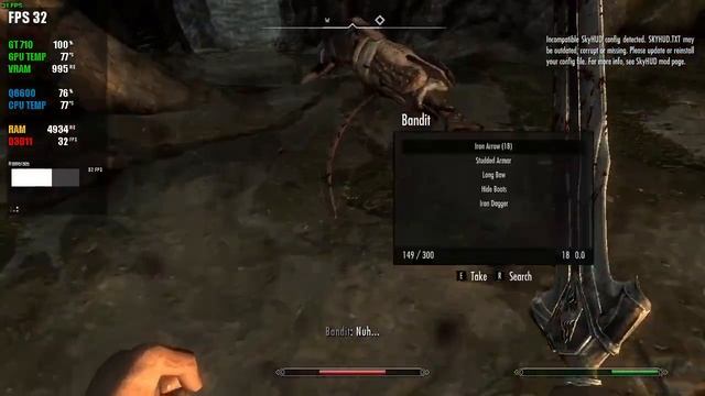Skyrim Anniversary Edition | GeForce GT 710 1GB DDR3 | 6GB RAM | Intel Core 2 Quad Q6600 2.4 GHz смотреть онлайн