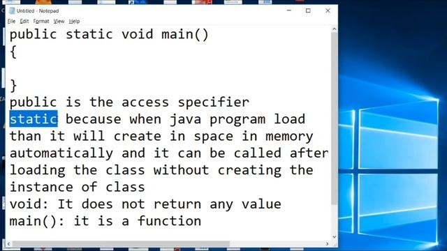 Java Programming Language #2 (meaning of public static void main()) смотреть онлайн