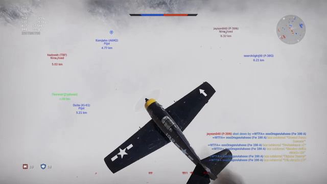 War Thunder Environmentally Unfriendly F6F Hellcat смотреть онлайн