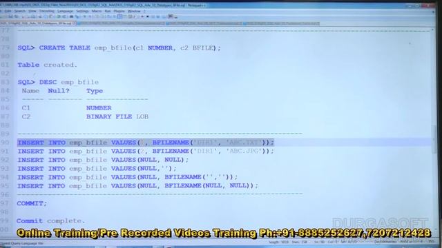 Oracle Tutorial || Oracle|Adv Sql | Datatypes - BFile by basha смотреть онлайн
