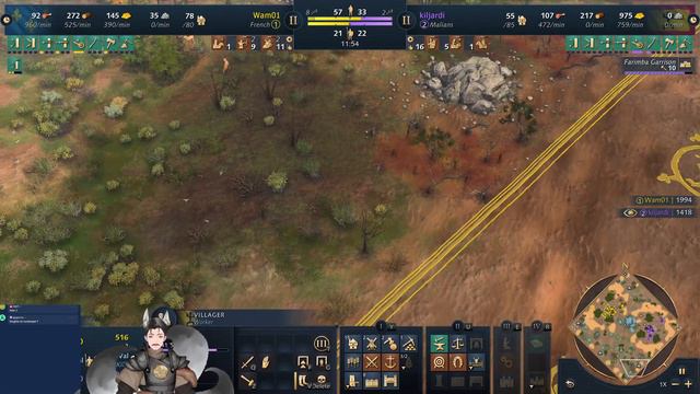 Wam01 (French) vs Kiljardi (Malians) || Age of Empires 4 смотреть онлайн