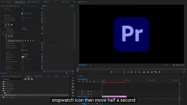 Эффект ICON SHINE в Premiere Pro. Эффект блеска логотипа. смотреть онлайн
