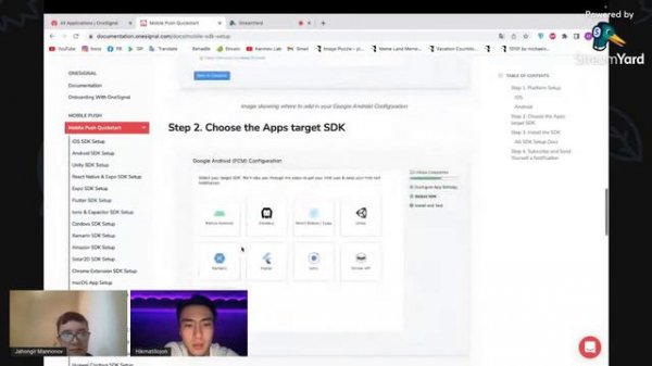 One Signal Android integration. Live Q&A Android va Admob