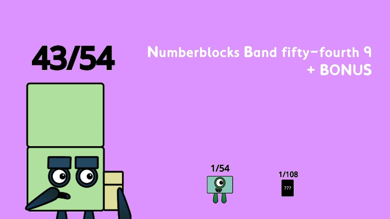 Numberblocks Band fifty-fourth 9 + BONUS смотреть онлайн