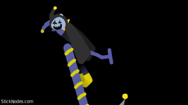 (stick nodes) Sans vs Jevil undertale vs deltarune смотреть онлайн