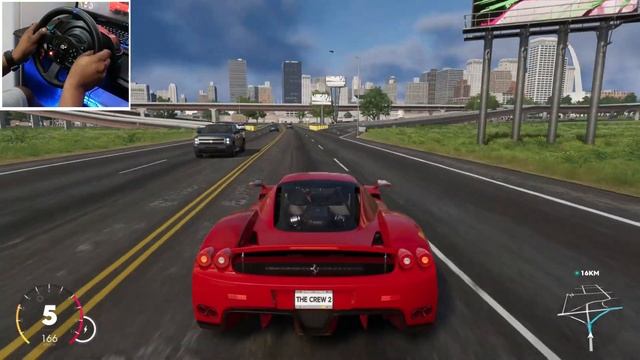 Ferrari Enzo Ferrari - The Crew 2 | Thrustmaster T300Rs Gameplay смотреть онлайн
