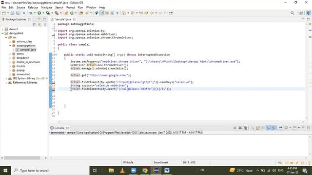 How To Handle Auto Suggestion In Selenium WebDriver Using Java |Handling Auto Suggestion in Seleniu смотреть онлайн