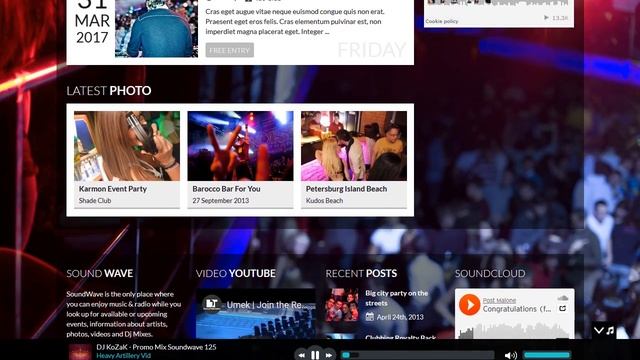 SoundWave - The Music Vibe WordPress Theme смотреть онлайн