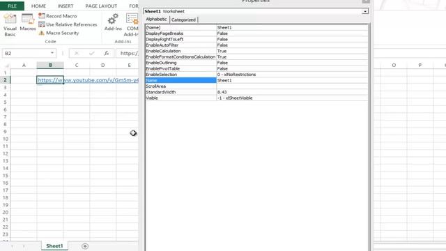 How to Embed Youtube Video in an Excel Worksheet смотреть онлайн