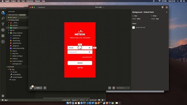 Form Login dengan React Native смотреть онлайн