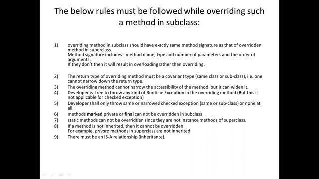 Method Overriding смотреть онлайн