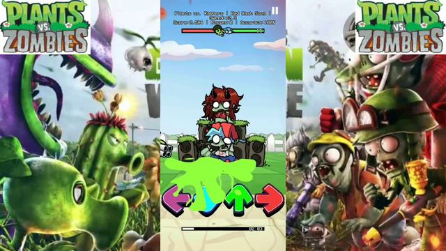 Angry birds Bomb bird gaming fnf vs plants vs zombies Peashooter! смотреть онлайн