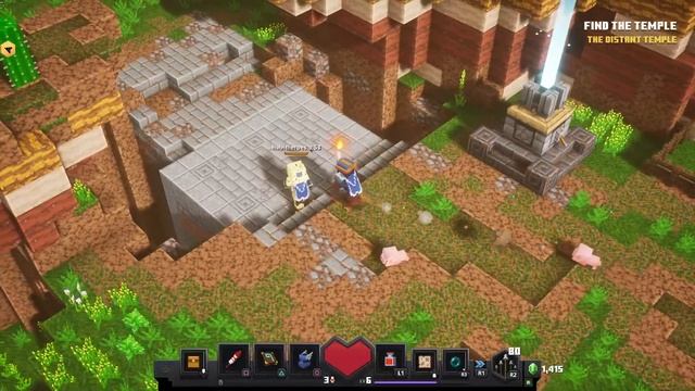 Minecraft Dungeon PS5 Gameplay смотреть онлайн