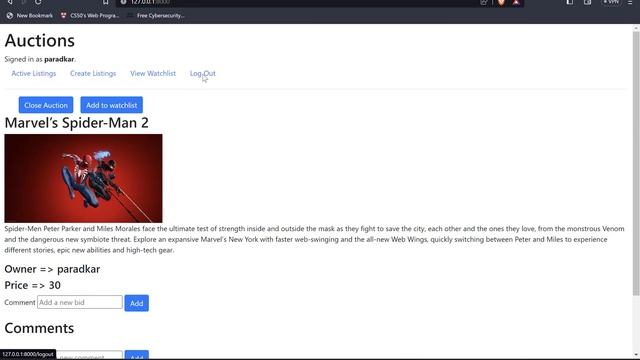 CS50’s Web Programming with Python and JavaScript(Project 2) смотреть онлайн