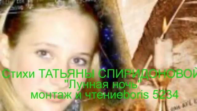Стихи Татьяны Спиридоновой "Лунная ночь" смотреть онлайн