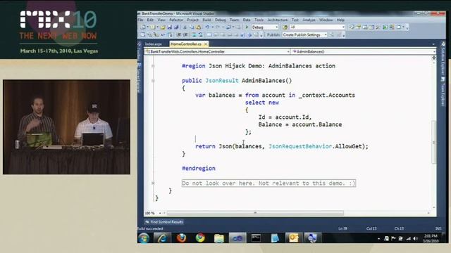 MIX10 The HaaHa Show Microsoft ASP NET MVC Security with Haack and Hanselman смотреть онлайн