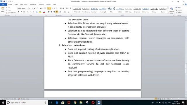 Selenium Features and Limitations - Selenium WebDriver - Session 2 смотреть онлайн