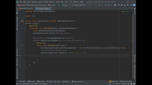 How to Create Alert Dialog Box in Android Studio | Dialog Box | JAVA | XML смотреть онлайн