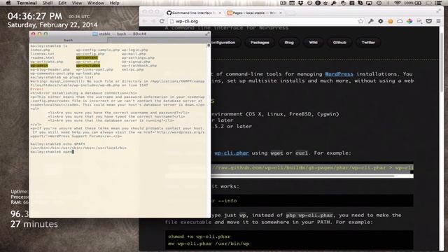 Installing WP-CLI on a Mac (for XAMPP) смотреть онлайн
