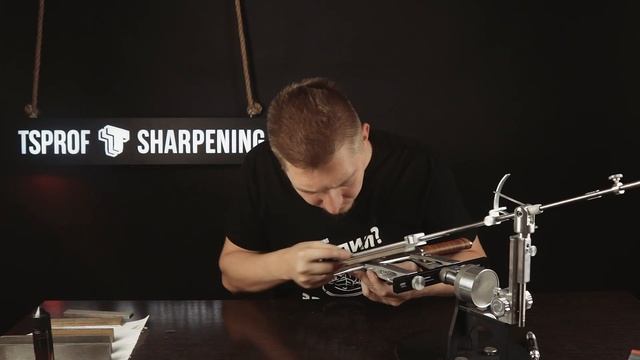 Заточка ножа из стали 440C алмазными брусками. Нивелирование толщины абразива. смотреть онлайн