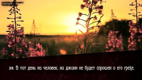 Мансур Мухиддин (Mansour Mohieddine). Сура ар - Рахман (Милостивый). HD