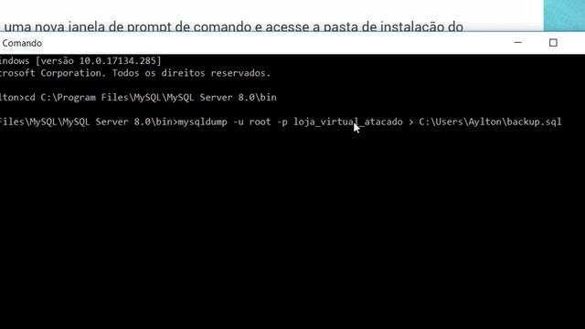 Como fazer backup no MySQL através de linha de comando смотреть онлайн