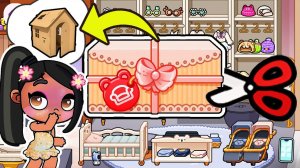 ОБУСТРОИЛА ДОМ ДЛЯ НОВОРОЖДЕННЫХ БЛИЗНЕЦОВ  ПОРЕЗАЛА КОРОБКУ ОТ НАБОРА  AVATAR WORLD !