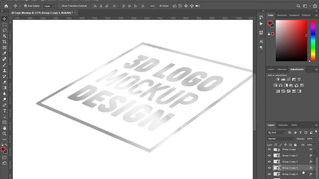 How to Create 3D Logo Mockup in Photoshop - Realistic View смотреть онлайн