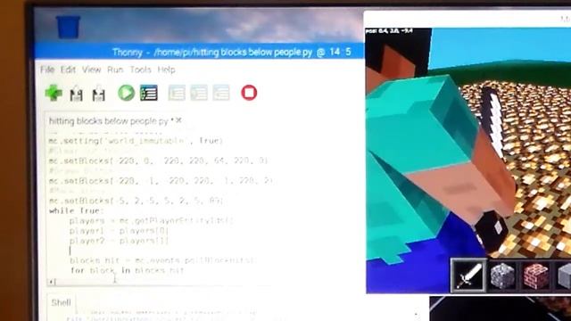 Minecraft Pi Python Knockout Floor video 2 смотреть онлайн