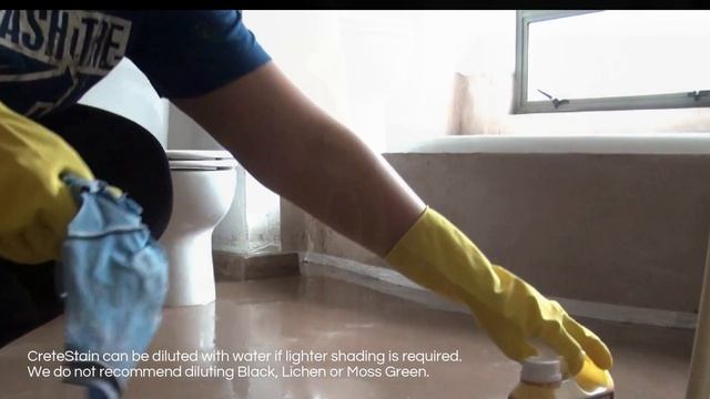 Cemcrete CreteStain Application Overview