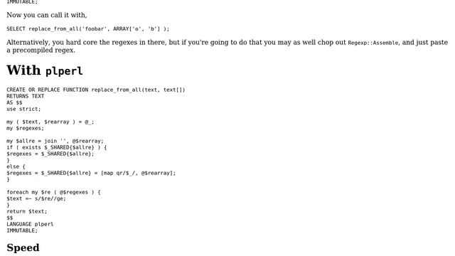 Databases: Better way to concatenate a sequence of string replacements in Amazon RDS? смотреть онлайн
