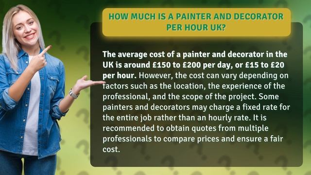 How much is a painter and decorator per hour UK? смотреть онлайн