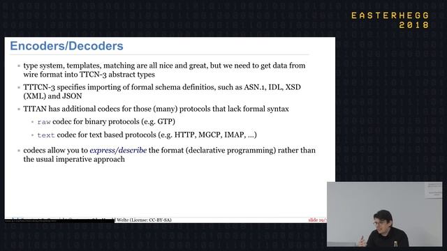 Easterhegg 2018 - TTCN-3 and Eclipse TITAN for testing protocol stacks смотреть онлайн