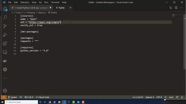 Install Python 3.8 on Windows 10 - 4 of 10 - Create and Activate a Virtual Environment with Pipenv смотреть онлайн