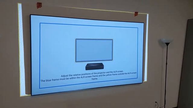 Optoma CinemaX P1 Projector SmartFIT demo with Grandview ALR Fixed Frame Screen смотреть онлайн