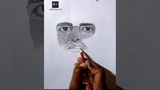 how to draw Indian PM sketch ||full process pencil sketch step by step смотреть онлайн
