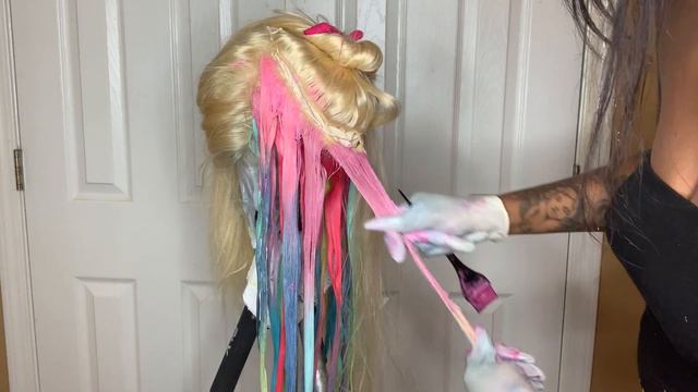 D.I.Y PASTEL RAINBOW WIG | FT. ISEE HAIR ON ALIEXPRESS! смотреть онлайн