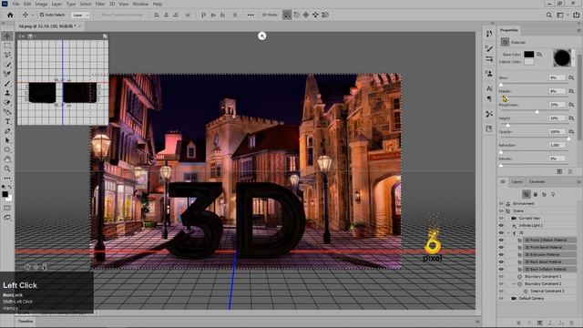 Chrome 3d Text Photoshop / Adobe Photoshop смотреть онлайн