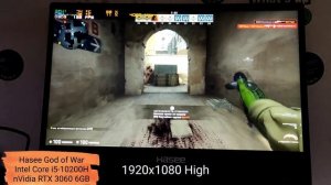 Игровой ноутбук Hasee God of War Intel Core i5-10200H, nVidia RTX3060 6GB, CS GO