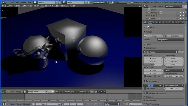 Blender Introduction to Materials - Making Shiny Reflective Metals, Steel and Gold Part 2 смотреть онлайн