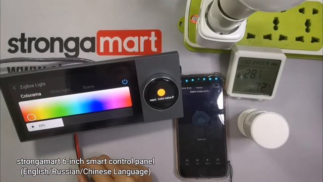 Russian English 6 inch Tuya Smart Control Panel Touch Screen ZigBee Gateway Step by Step Operation смотреть онлайн