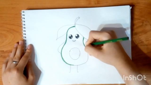 Рисуем милое овокадо ))просто, быстро и легко)) смотреть онлайн