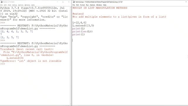 Python List Manipulation Methods смотреть онлайн