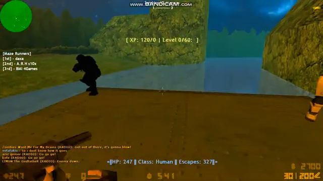 Зомби сервер кс 1.6 : Zombie Escape (Free V.I.P) смотреть онлайн